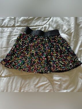 Girls All-Over Sequin Skirt - Size 5